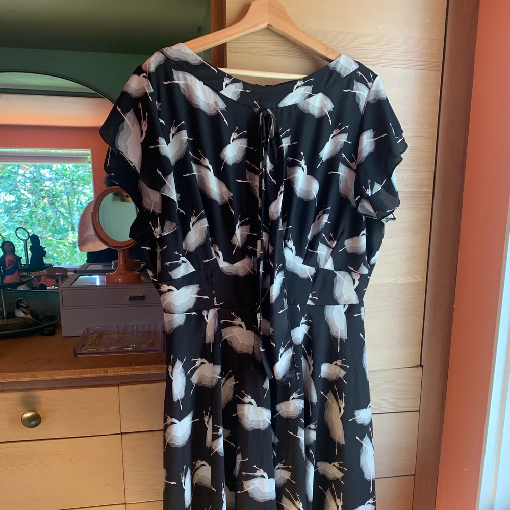 UNIQUE VINTAGE Adorable, ruffled “ballerina” dress